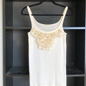 J.Crew Tank Top  100% Silk Trim